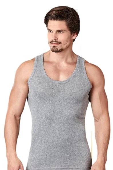 Berrak Erkek Likralı Süprem Atlet 6'Lı  Paket - 1030  XL Gri ürün görseli 1