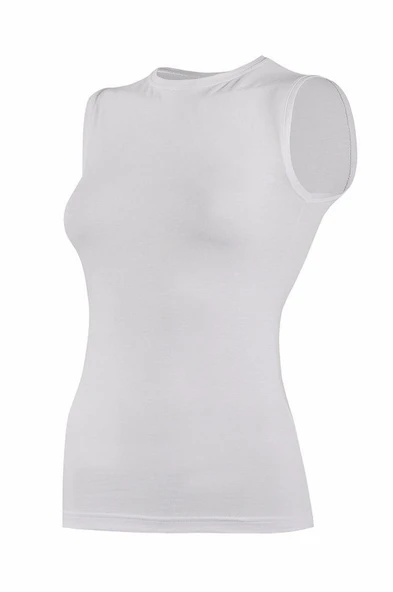 Yıldız Kadın Likralı Sıfır Kol Atlet 3'Lü Paket - 2235-2236-2237  Beyaz M ürün görseli 1