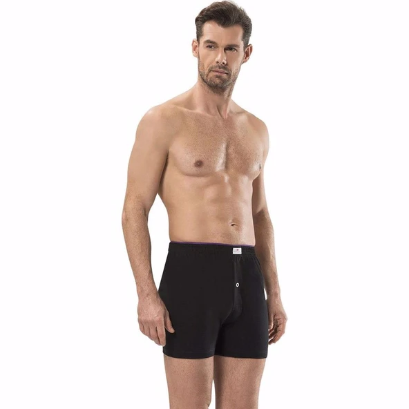 Jiber Havlu Kemer Penye Boxer 3'lü - 127  Siyah M ürün görseli 1