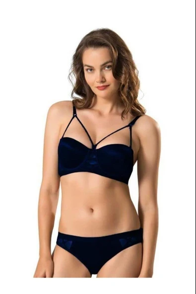 LE JARDİN 5030 CASSİE BRA SÜTYEN TAKIM  Lacivert 80B ürün görseli 1
