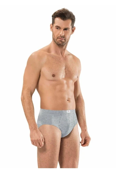 Jiber Erkek Slip 6'lı Paket - 129   XL Gri ürün görseli 1