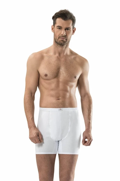 Jiber Erkek Paçalı Boxer 6'Lı Paket - 108   Beyaz 2XL ürün görseli 1