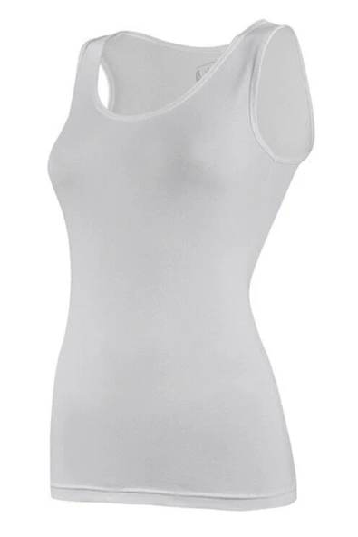Yıldız Kadın Bambu Geniş Askılı Atlet 3'Lü Paket - 2365-2366  Beyaz M ürün görseli 1