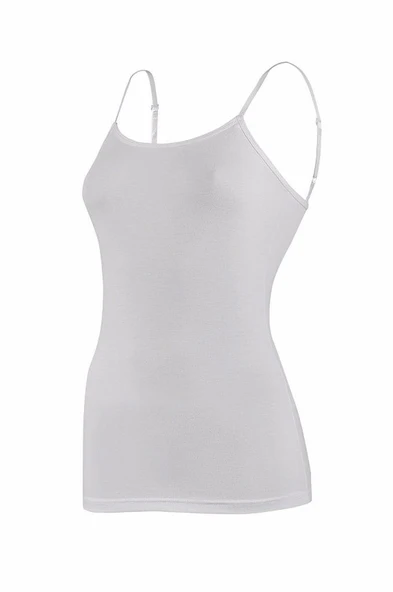 Yıldız Kadın Modal Ayarlanabilen Askılı Atlet 3'Lü Paket - 2185-2186-2187  Beyaz S ürün görseli 1