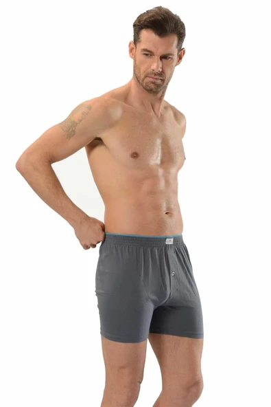 Jiber Havlu Kemer Penye Boxer 6'lı - 127  M Füme ürün görseli 1