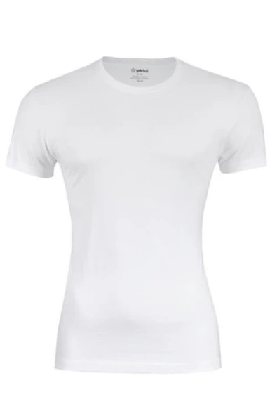 Yıldız Erkek Bambu Sıfır Yaka Kısa Kol Fanila Atlet - 475-476  Beyaz 2XL ürün görseli 1