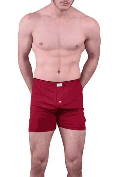 Jiber Havlu Kemer Penye Boxer 6'lı - 127  M Bordo ürün görseli 1