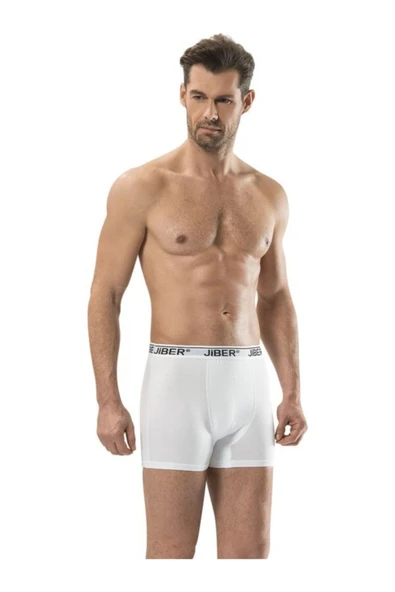 Jiber Erkek Likralı Boxer 6'lı Paket - 156  Beyaz 2XL ürün görseli 1
