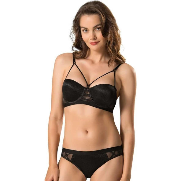 LE JARDİN 5030 CASSİE BRA SÜTYEN TAKIM  Siyah 90B ürün görseli 1