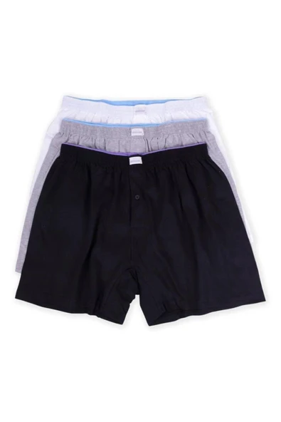 Jiber Erkek Havlu Bel Battal Boxer 3'lü -183  4XL Karışık Renk ürün görseli 1