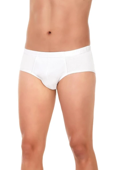 Yıldız Erkek Ribana Slip Külot 07 - 3 Adet  Beyaz XL ürün görseli 1
