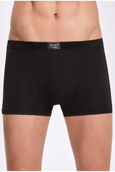 İlke Erkek Bambu Likralı Boxer 1606 - 6 Adet  Siyah S ürün görseli 1