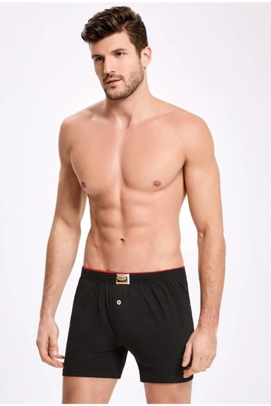 İlke Erkek Penye Boxer 011 - 6 Adet  2XL Antrasit ürün görseli 1