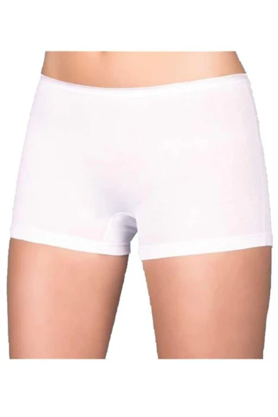 Berrak Kadın Boxer 2100/2101 - 6 Adet  Beyaz M ürün görseli 1