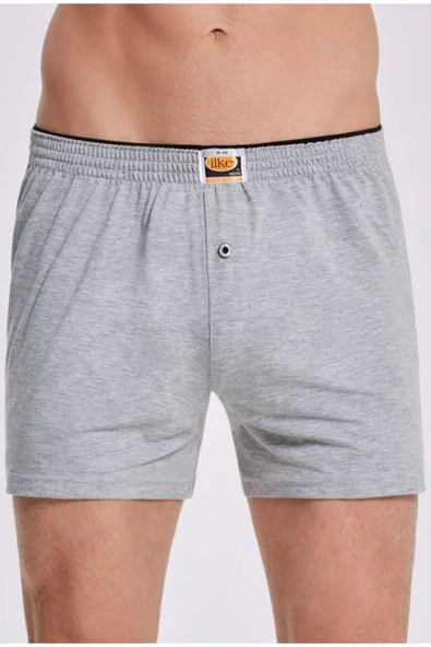 İlke Erkek Penye Boxer 011 - 6 Adet  L Gri ürün görseli 1