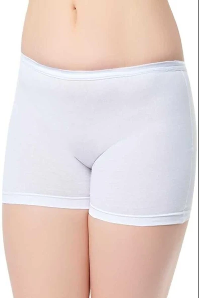 Tutku Kadın Likralı Pantolon Külodu 0154 - 6 Adet  Beyaz L ürün görseli 1