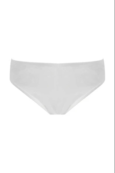 Aydoğan Kadın Likralı Bikini Külot 0181-6 Adet  Beyaz M ürün görseli 1