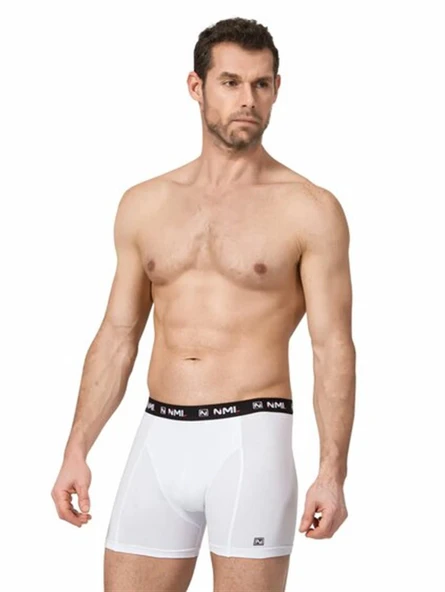 Namaldi Erkek Pamuk'lu Likralı Boxer 1135 - 3 Adet  Beyaz 2XL ürün görseli 1