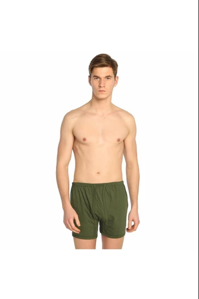 Seher Yıldızı Erkek Renkli Paçalı Boxer Don - 6 Adet  2XL Haki ürün görseli 1