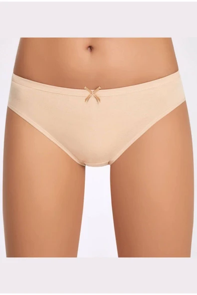 İlke Kadın Likralı Fiyonklu Bikini 271 - 12 Adet  Ten S - M ürün görseli 1