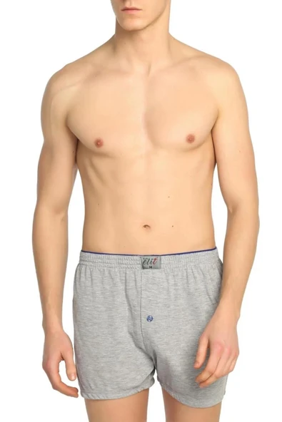 Tutku Elit Erkek Havlu Bel Penye Boxer 1101 - 12 Adet  Gri 2XL ürün görseli 1