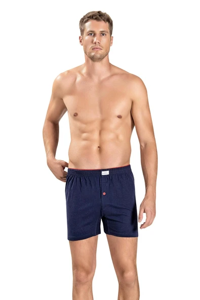 Jiber Erkek Havlu Kemer Pamuklu Boxer 127 - 3 Adet  Lacivert 2XL ürün görseli 1