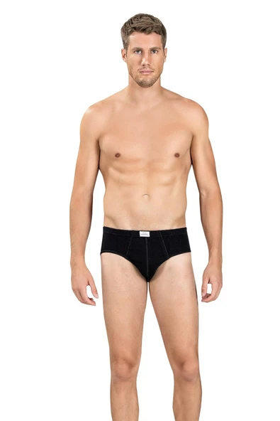 Jiber Erkek Renkli Slip Külot 129 - 3 Adet  XL Siyah ürün görseli 1