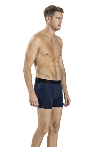 Jiber Erkek Modal Renkli Boxer 321 - 6 Adet   Lacivert 2XL ürün görseli 1