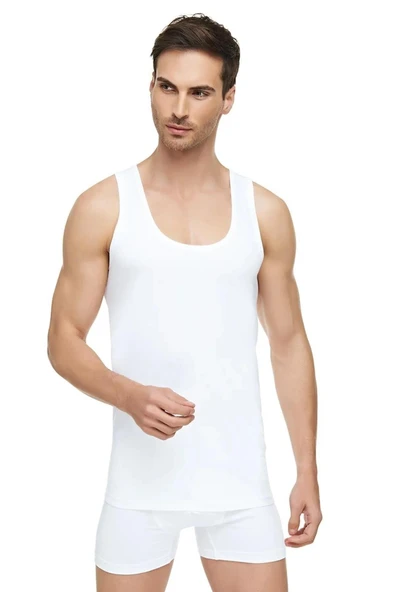 Tutku Elit Erkek Penye Askılı Atlet 1001 - 9 Adet  Beyaz 2XL ürün görseli 1