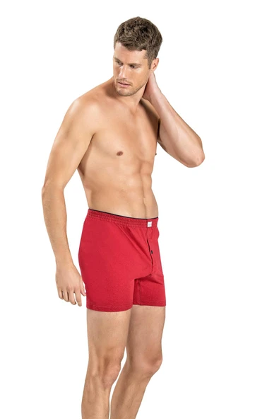 Jiber Erkek Havlu Kemer Pamuklu Boxer 127 - 3 Adet  XL Bordo ürün görseli 1