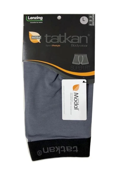 Tatkan Erkek Modal Penye Boxer - 9 Adet  2XL Füme ürün görseli 1