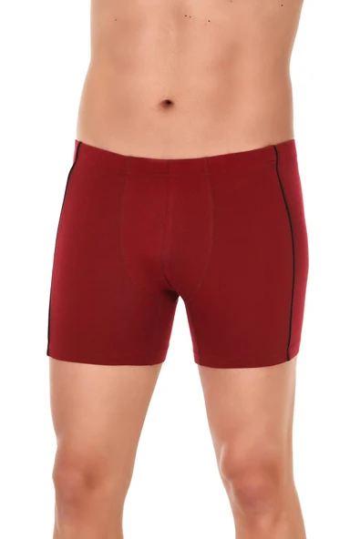 Yıldız Erkek Biyeli Modal Likralı Boxer 105 - 6 Adet  Bordo 2XL ürün görseli 1