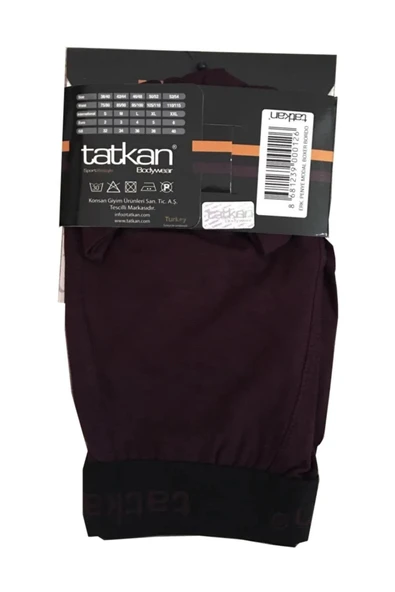 Tatkan Erkek Modal Penye Boxer - 6 Adet  Bordo 2XL ürün görseli 1