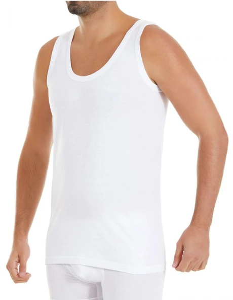 Yıldız Erkek Süprem Ekstra Beyaz Askılı Atlet 00 - 12 Adet  Beyaz 3XL ürün görseli 1