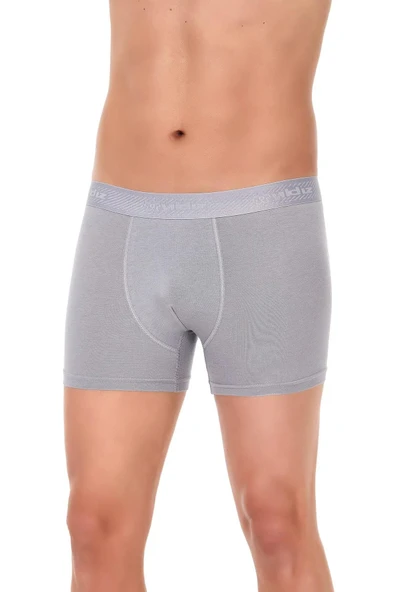 Yıldız Erkek Modal Likralı Boxer 37/42 - 6 Adet  M Gri ürün görseli 1