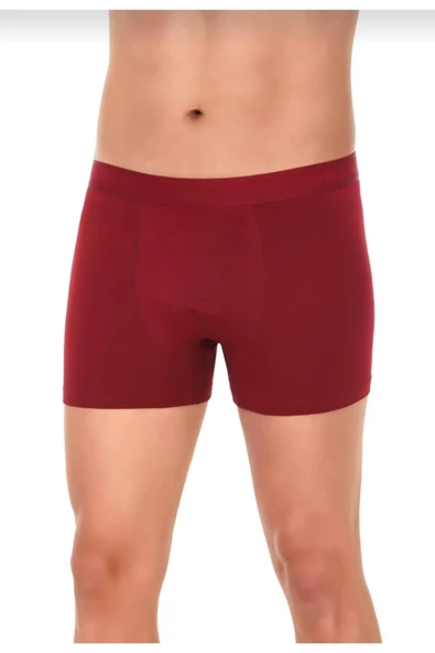 Yıldız Erkek Modal Likralı Boxer 37/42 - 3 Adet  M Bordo ürün görseli 1