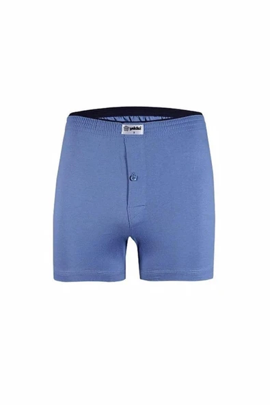 Yıldız Erkek Penye Havlu Bel Düz Boxer 43 -  9 Adet  Mavi 3XL ürün görseli 1