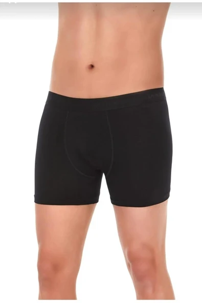 Yıldız Erkek Modal Likralı Boxer 37/42 - 9 Adet  Siyah M ürün görseli 1
