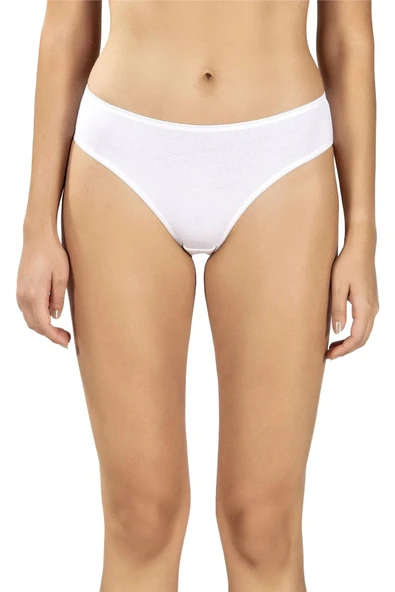 Jiber Kadın Pamuklu Likralı Bikini Külot 655 - 6 Adet  L Ten ürün görseli 1