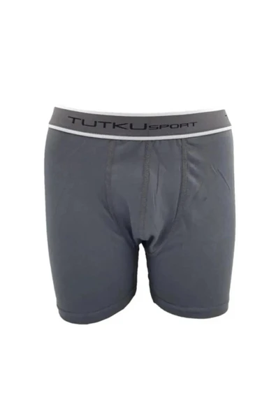 Tutku Erkek Likralı Sporcu  Boxer 0400 - 12 Adet  L Füme ürün görseli 1