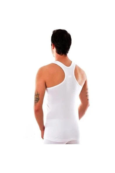 Tutku Erkek Spor Renkli Atlet 0118 - 9 Adet  Beyaz XL ürün görseli 1