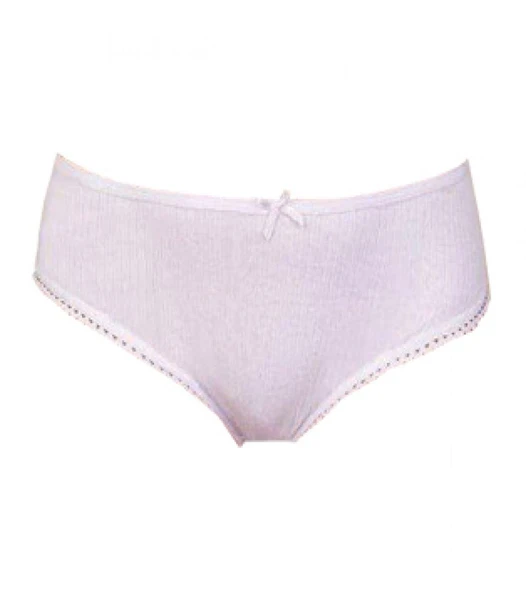 Berrak Kız Çocuk Modal Kaşkorse Bikini Külot 2574 - 6 Adet  Beyaz 4 No:6-7 Yaş ürün görseli 1
