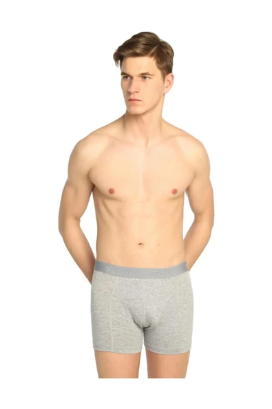 Tutku Erkek Likralı Boxer 0114 - 12 Adet  M Gri ürün görseli 1