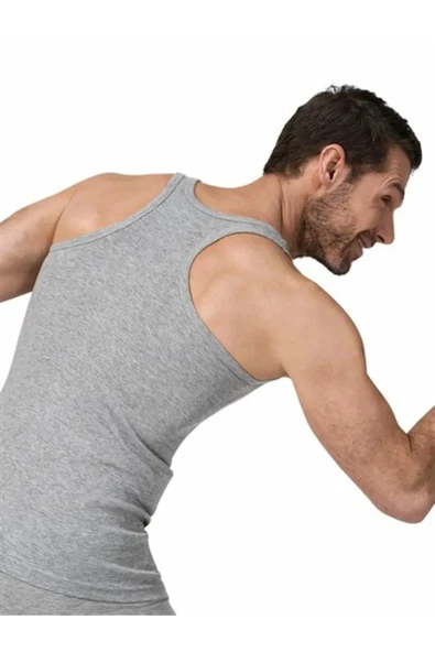 Namaldi Erkek Ribana Rambo Sporcu Atlet 133 - 6 Adet  XL Gri ürün görseli 1