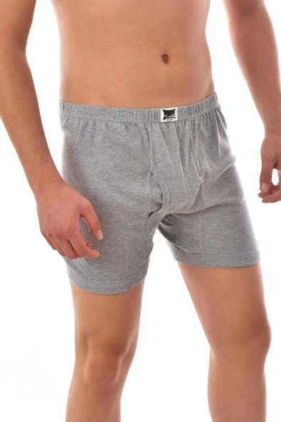 Tutku Erkek Ribana Paçalı Külot 0111 - 6 Adet  L Gri ürün görseli 1