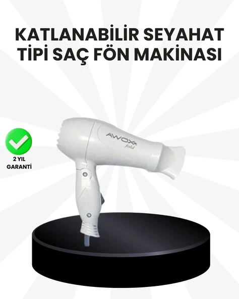 Taşınabilir Fön Makinesi Katlanır Gövde Enerji Tasarruflu ürün görseli 1