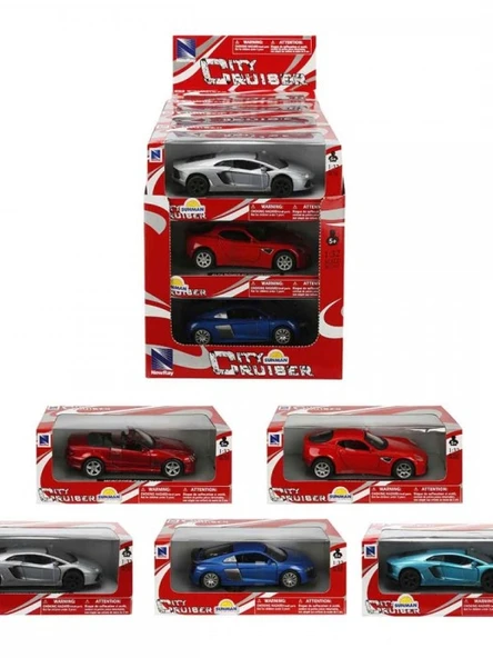 Sunman Oyuncak Araba Avrupa Seri-3 Nry-1/32 (Karışık Model 1 Adet) ürün görseli 1