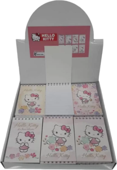 Keskin Color Hello Kitty And Friends A7 42 Yaprak Çizgili Spiralli Bloknot Not Defteri 140100-13 (48 Li Paket) ürün görseli 1