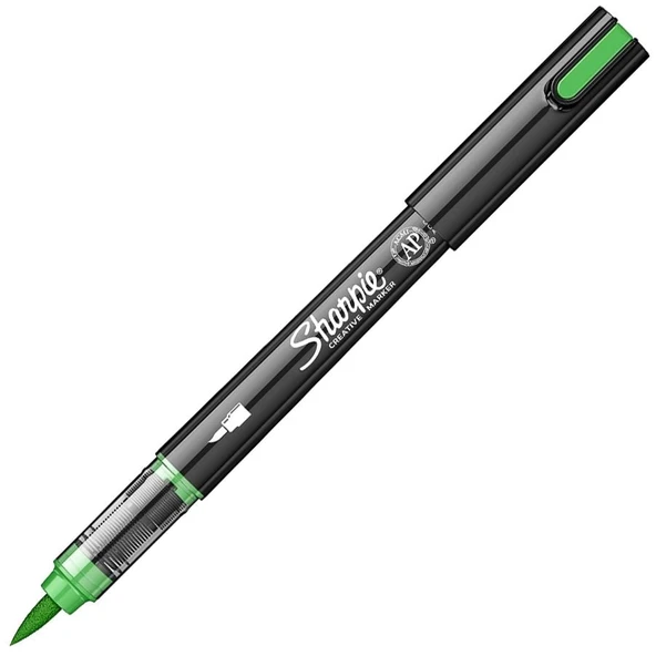 Sharpie Akrilik Markör Kalem Fırça Uç Zümrüt Yeşili Sh-2218124 ürün görseli 1