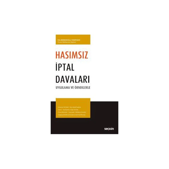 Hasımsız İptal Davaları Filiz Berberoğlu Yenipınar 2018/01 ürün görseli 1